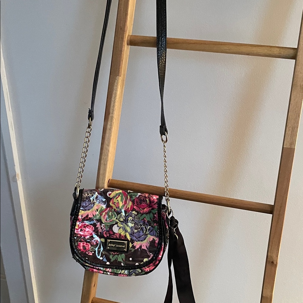 Betsy Johnson Floral Crossbody Bag